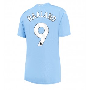 Manchester City Erling Haaland #9 Hjemmebanetrøje Dame 2023-24 Kort ærmer